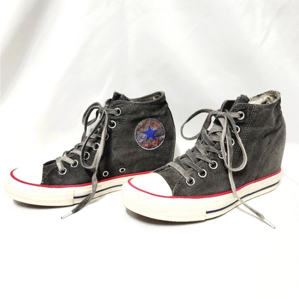 Converse Chuck Taylor All Star CT Lux Mid 547193C Hidden Wedge Women Shoes Sz 8